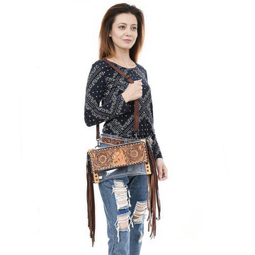 American Darling Clear bag Hand Tooled Genuine Leather Women Bag Western Handbag Purse